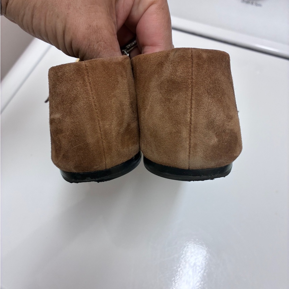 Elegant Brown Suede Women's‎ Shoes - Picture 3 of 8